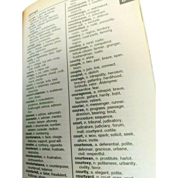 Websters Dictionary & Rogets Thesaurus Two Books In One New Revised Expanded Edi - Picture 4 of 6
